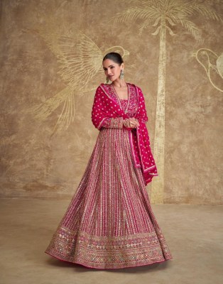 Royal by Sayuri designer real georgette heavy embroidered gown catalogue at low rate gown catalogs