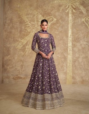 Royal by Sayuri designer real georgette heavy embroidered gown catalogue at low rate gown catalogs