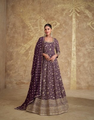 Royal by Sayuri designer real georgette heavy embroidered gown catalogue at low rate gown catalogs