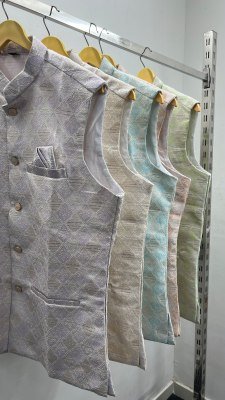 Royale Collection Kurta Pant with Sequins Koti Set mens kurta
