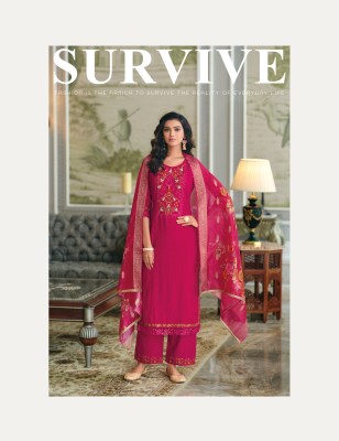 Rubab by Lily and lali Hand embroidered fancy kurti pant and dupatta catalogue at affordable rate readymade suit catalogs