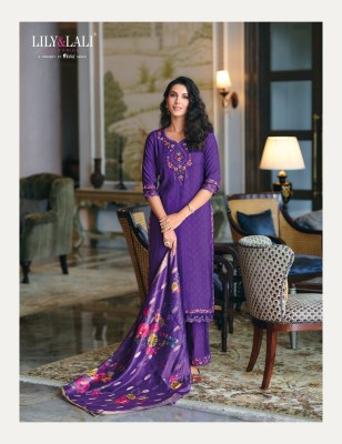 Rubab by Lily and lali Hand embroidered fancy kurti pant and dupatta catalogue at affordable rate readymade suit catalogs