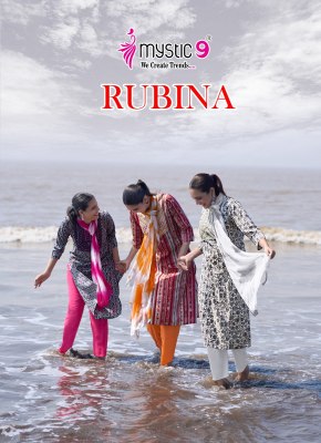 Rubina vol 9 by Mystic 9 Premium Quality reyon top bottom and dupatta catalogue at affordable rate wholesale catalogs