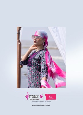 Rubina vol 9 by Mystic 9 Premium Quality reyon top bottom and dupatta catalogue at affordable rate readymade suit catalogs