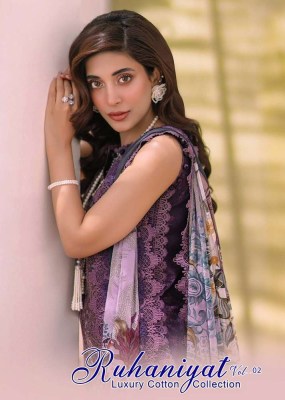 Ruhaniyat Vol 2 Exclusive Karachi Cotton Pakistani salwar kameez catalogue wholesaler  pakistani suit catalogs