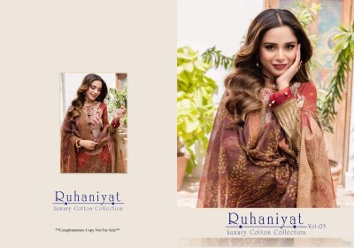 Ruhaniyat vol 3 by Luxury cotton collection vol 3 is exclusive pure cotton karachi pakistani suit catalogue at wholesale rate pakistani suit catalogs