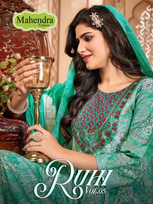 Ruhi vol 5 by Mahendra Fashion Fancy  Capsule printed anarkali suit with embroidered work at low price Amavi
