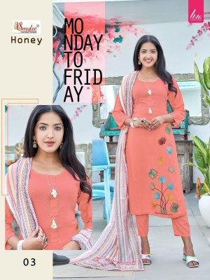 Rung by Prathana vol 3 heavy cotton printed kurti pant and dupatta catalogue readymade suit catalogs