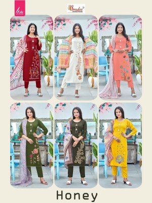Rung by Prathana vol 3 heavy cotton printed kurti pant and dupatta catalogue readymade suit catalogs
