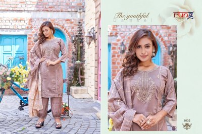 Rung present Afghani heavy roman silk with embroidered kurti afghani with dupatta catalogue at wholesale price readymade suit catalogs