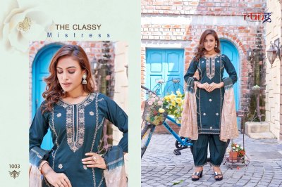 Rung present Afghani heavy roman silk with embroidered kurti afghani with dupatta catalogue at wholesale price readymade suit catalogs