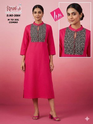 Rushika Liva Rayon Gamthi Pintex Tabla Kurti Collection kurtis catalogs