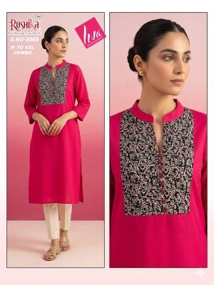 Rushika Liva Rayon Gamthi Pintex Tabla Kurti Collection kurtis catalogs