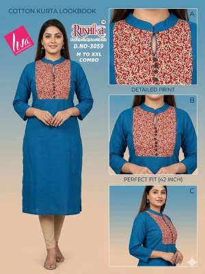 Rushika Liva Rayon Gamthi Pintex Tabla Kurti Collection kurtis catalogs