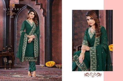 Rutba by Algaari georgette embroidered kurti pant and dupatta catalogue at affordable rate readymade suit catalogs