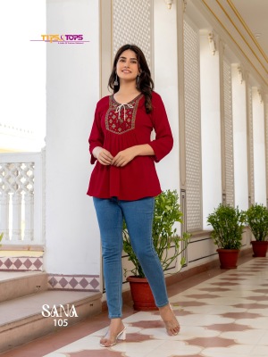 SANA Vol 03 by TIPS and TOPS Reyon wrinkle heavy embroidered western wear catalogue at affordable rate western wear catalogs