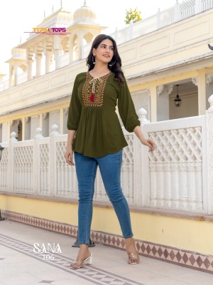 SANA Vol 03 by TIPS and TOPS Reyon wrinkle heavy embroidered western wear catalogue at affordable rate western wear catalogs