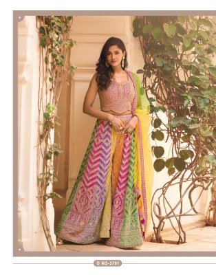 SAYURI DESIGNER MUSKAN 2-Piece Premium Chinon Silk Embroidered Palazzo Set readymade suit catalogs