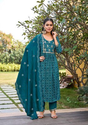 SBS Modethnic Fashion Bhargavi Rayon Kurti Pant with Muslin Chanderi Dupatta Set kurti pant with dupatta Catalogs