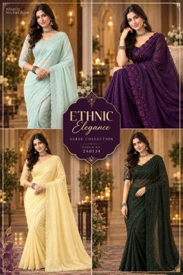 SD Exclusive Collection Gold Crunchy Saree with Border and Blouse sarees