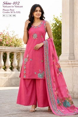 SHINE SHINE-102, 105, 107 Premium Designer Vatican 2- Piece Set with Thread Work  wholesale catalogs