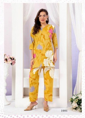 SK Crazy Vol 1 Pure Cotton Look Co ord Set  Printed Top And Pant with Side Pocket Wholesale co ord set catalogs