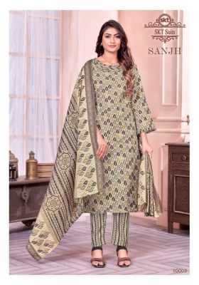 SKT Suit by Sanjh soft cotton digital printed unstitched dress material catalogue at low rate salwar kameez catalogs