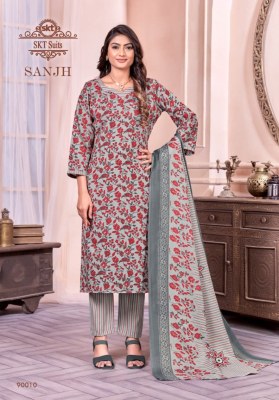 SKT Suit by Sanjh soft cotton digital printed unstitched dress material catalogue at low rate salwar kameez catalogs