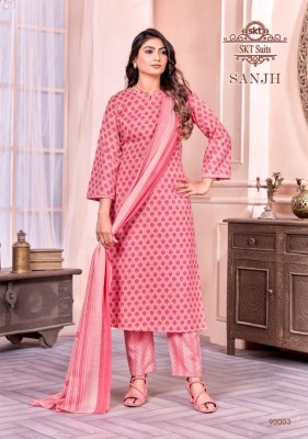 SKT Suit by Sanjh soft cotton digital printed unstitched dress material catalogue at low rate salwar kameez catalogs