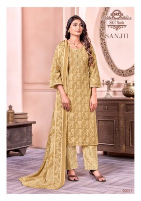 SKT Suit by Sanjh soft cotton digital printed unstitched dress material catalogue at low rate salwar kameez catalogs