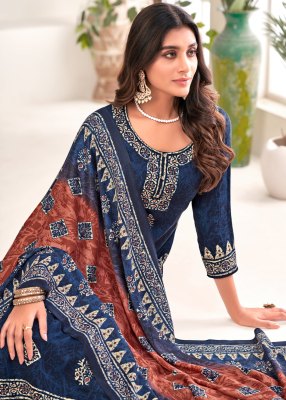 SKT suits by Sadhana presenting pashmina woolen  dress material catalogue at wholesale price salwar kameez catalogs