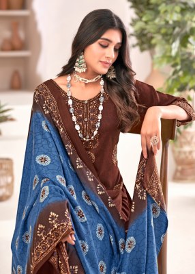 SKT suits by Sadhana presenting pashmina woolen  dress material catalogue at wholesale price salwar kameez catalogs