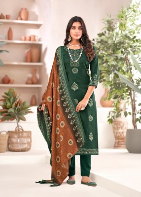 SKT suits by Sadhana presenting pashmina woolen  dress material catalogue at wholesale price salwar kameez catalogs