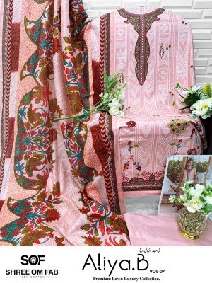 SOF Aliya Vol 7 Karachi Readymade Kurti with Pant And Dupatta  Pure Lawn Cotton Printed Set  Wholesale kurtis catalogs