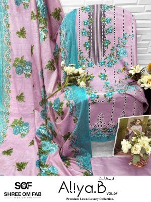 SOF Aliya Vol 7 Karachi Readymade Kurti with Pant And Dupatta  Pure Lawn Cotton Printed Set  Wholesale kurtis catalogs