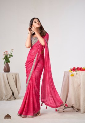 SR by Rajyog Georgette with Fancy Lace Border saree with Banglori saree collection sarees catalogs