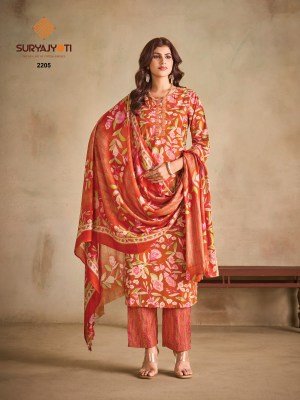 SURYAJYOTI ZION Cotton Vol-22  Pure Cotton 3-Piece Suit Set kurti pant with dupatta Catalogs