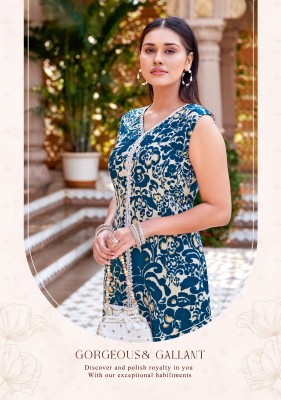 Saavi by Kadlee Reyon printed  straight kurti with bottom catalogue at wholesale rate  kurtis catalogs