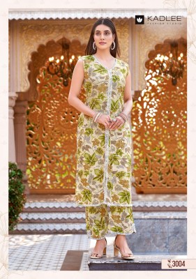 Saavi by Kadlee Reyon printed  straight kurti with bottom catalogue at wholesale rate  kurtis catalogs