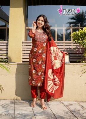 Sabri vol 6 by Mystic Premium Quality reyon foil Printed readymade suit catalogue at affordable rate readymade suit catalogs