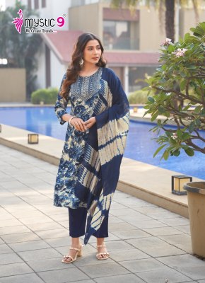 Sabri vol 6 by Mystic Premium Quality reyon foil Printed readymade suit catalogue at affordable rate readymade suit catalogs