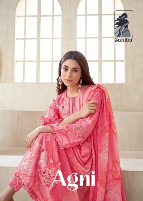 Sahiba by Agni pure cotton lawn digital embroidered Pakistani suit catalogue at wholesale price Sahiba 