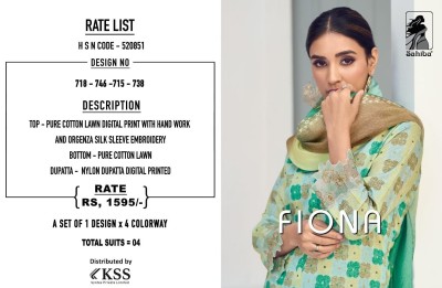 Sahiba by Fiona present pure cotton digital printed unstitched dress material catalogue salwar kameez catalogs