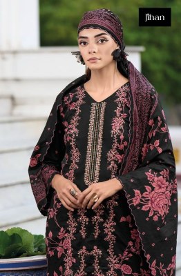 Sahnaz 3546 and 3547 by jihan Super Self embroidered pakistani suit catalogue with khatli work Amavi