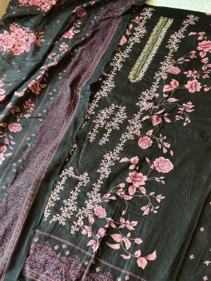 Sahnaz 3546 and 3547 by jihan Super Self embroidered pakistani suit catalogue with khatli work pakistani suit catalogs