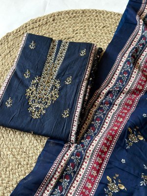 Sahnaz 3546 and 3547 by jihan Super Self embroidered pakistani suit catalogue with khatli work pakistani suit catalogs