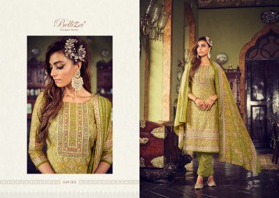 Sajda by Belliza pure modal silk heavy handwork unstitched dress material catalogue at low rate salwar kameez catalogs