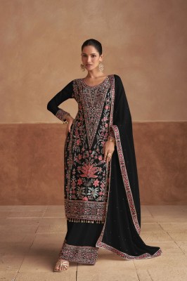 Sajda by Gulkayra designer designer embroidered palzo suit catalogue at amaviexpo readymade suit catalogs