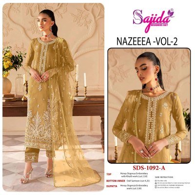 Sajida Designer Nazeeeza Vol 2 Pakistani Dress Material Wholesale  pakistani suit catalogs