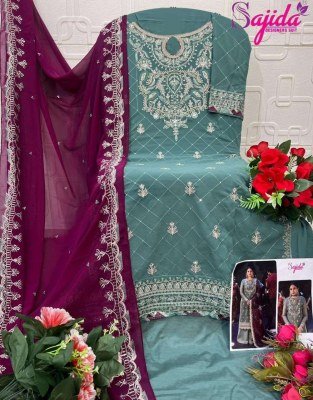 Sajida Samaira Vol 3 Georgette Pakistani Dress Material pakistani suit catalogs